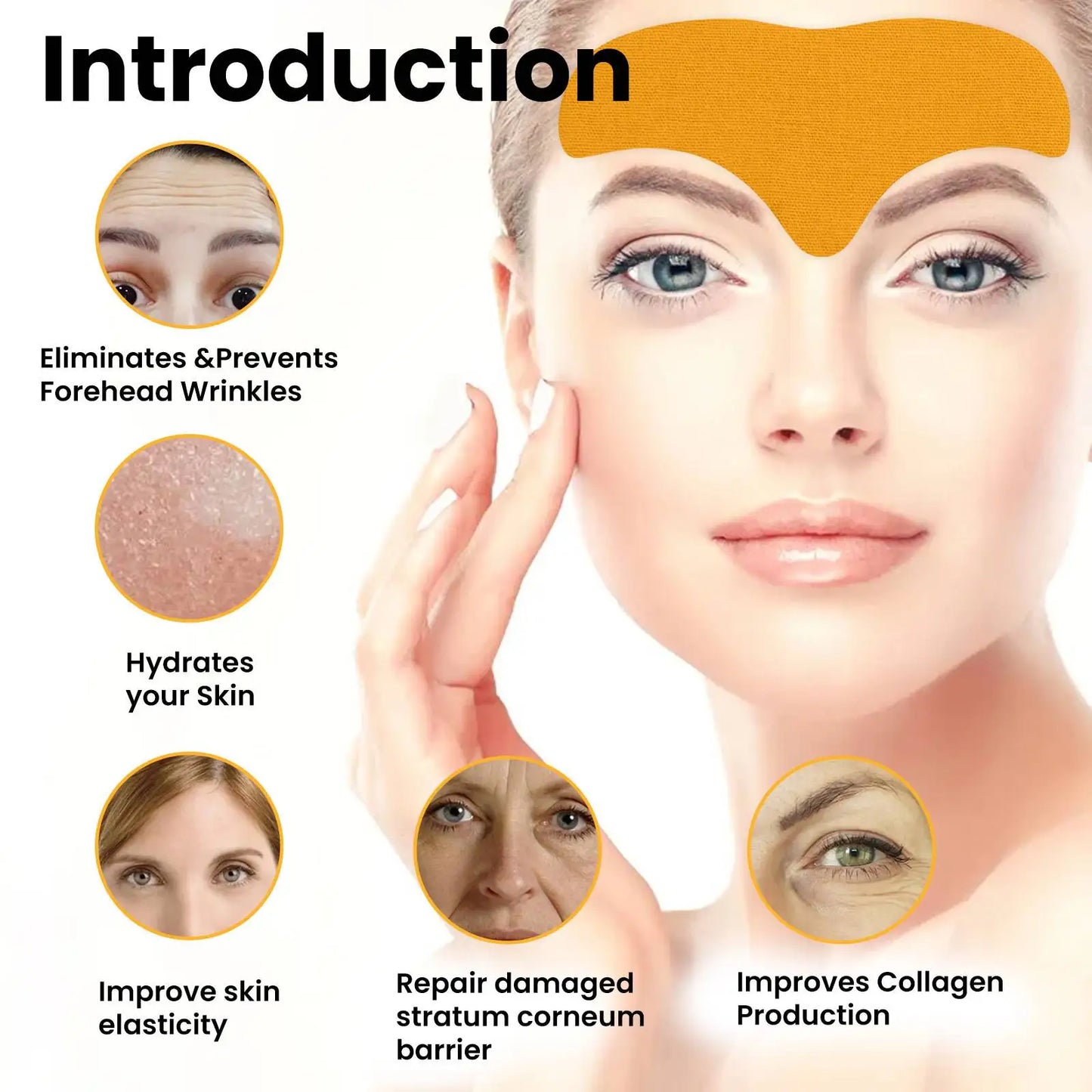 Precision Forehead Wrinkle Correction Patches