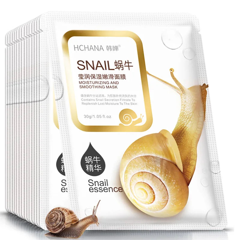 🐌 HCHANA Snail Glow Hydration Masks