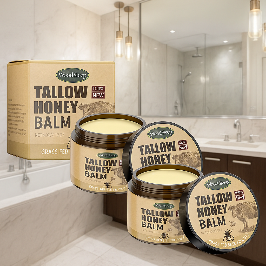 A WOODSLEEP Whipped Glow Tallow & Honey Balm